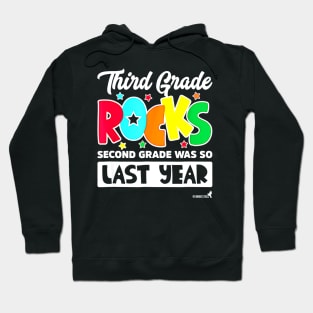 Back To School For Kids Teacher 3rd Grade Rocks Hoodie